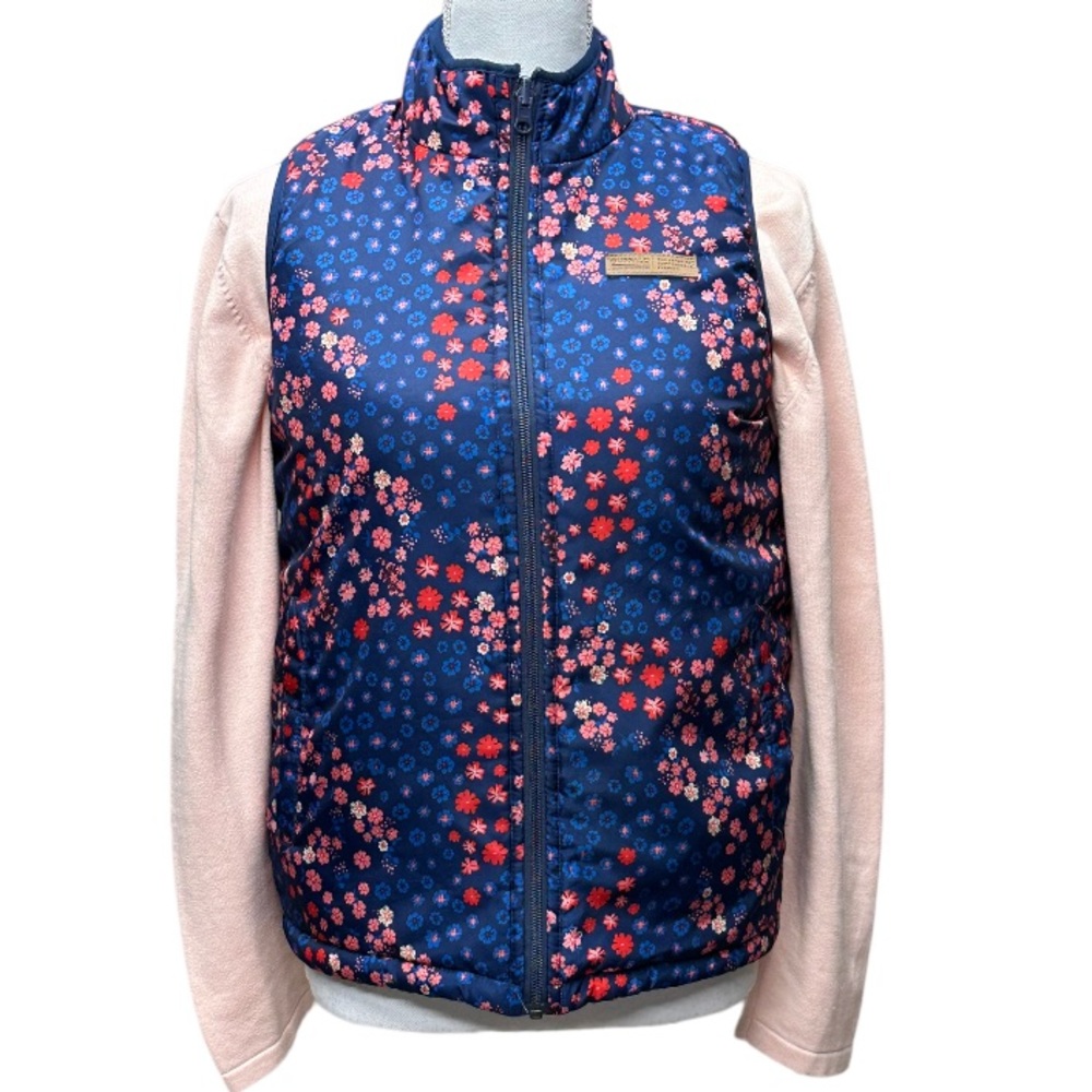 Buffalo David Bitton Floral Women's Reversible Full Zip Vest Size L